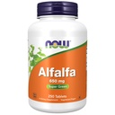 NOW uztura bagātinātāji, Alfalfa 650 mg K vitamīna avots, Green Superfoods, 250 tabletes