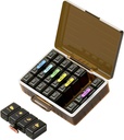 Nedēļas piltuves organizētājs 4 reizes dienā, lieli iecirkņi Pill Box 4X 7 diena, Medicīna Organizatora Pill Case for Pills/Vitamins/Zivju eļļas/Medicīnas/Applements (Brown)