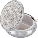 Medicīna Organizators Box Pocket Pharmacy Bling Travel Pill Kaste Purse Mini Pill turētājs Organizators Mazs Pill Konteiners vitamīnu (Silver)