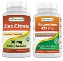 Cinka citrāts 30 mg un magnija glicināts 425 mg