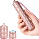 Portable Metal Pill Medicine Organizators - Ūdensnecaurlaidīgs Pill Case Compact Travel Pill Box Weekly Aluminum Sakausējuma konteiners, 7 Daily Pill Organizators, Mazas tabletes, Pink S