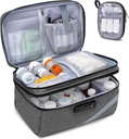 Trunab Medicine Krātuves soma ar Kombinētu slēdzeni, slēdzamu plāksni Pudeles organizators, Travel Medicines Carry Case for Medicine Box, Recepte, Vitamīni, Pielietojumi vai medicīnas piederumi