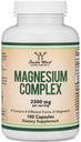 Magnija komplekss Papildinājums 180 Kapsulas (426mg Elementārais Magnijs Piedāvājot 2,300mg Astoņu dažādu formu magnija) MAG-8 Nodrošina 100% Dienas Ieteicamā vērtība magnija ar Double Wood