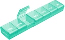 AUVON Weekly Pill Organizators ar bezcerīgu atklāšanas dizainu, Artrīts Friendly Pill Box, BPA-free Pill Organizators 7 Diena, Cute & Portable Pill Kaste vitamīniem, piedevas un zāles