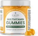 Mierīgs ar labsajūtu Multivitamīnu Gumijas - visi dabas Vegan Adult Multivitamīnu Gummy - Iepakots ar Antioksidants vitamīni C & E, B12, B6, Folijskābe, Pantothenic Acid - Essential for Overall Health