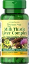 Puritan's Pride Milk Datetle aknu komplekss, atbalsta veselīgu aknu funkcijas, 90 grāfs, White