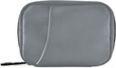 Naanle 7 Day Pill Case Travel Pill Organizators Bag ar rāvējslēdzēju Pārnēsājams Weekly Case Compact Izmērs Vitamīnu piedevas turētājs, Solid Color Grey