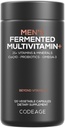 Kodi Vīriešu dienas multivitamīni – 25+ Vitamīni un minerālvielas, organiski veseli pārtikas produkti, probiotikas, omega-3, cinks, vitamīni A, B, C, D, E & K – 120 kapsulas
