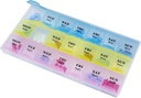 Nedēļas tabletes Organizators - 21 Day Pill Plānotāji Pills Vitamīniem & Zāles, 3 Times-a-Day Zāļu Atgādinājums Kastes, Viegli lasīt un ceļot Draudzīgi