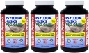 Yerba Prima Psyllium Husks Veg Caps - 180 grāfs (3. iepakojums) - Vegan, Non-GMO, bez lipekļa, Colon Cleanser, Daily Fiber papildinājums Gut veselībai un regularitātei