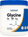 Nutricost Glicīna pulveris 1lb - bez GMO, bez lipekļa