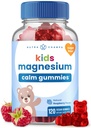 NutraChamps 120 Bērni Magnija Gumijas - bez cukura nomierinošs magnija Gumies bērniem - 4 mēnešu piegādes - atbalsta kaulu veselību, miega - magnija citrāts bērniem papildinājums
