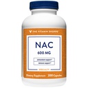 Vitamīnu veikals NAC N-acetil-L-cisteine - veicina šūnu veselību, imūno un antioksidantu atbalstu - 600 MG (200 kapsulas)