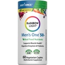 Varavīksnes gaismas multivitamīni vīriešiem 50+, C vitamīns, D & cinks, probiotikas, vīriešu viens 50+ multivitamīni nodrošina augstu potenciālo imunitāti, ne-GMO, veģetārietis, 60 tabletes