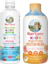 MaryRuth nakts Multiminerāls (Peaches & Cream) un multivitamīns Liposomāls (Strawberry Cherry & Vanilla) bērniem  - Clean Label Project Verified® ) Vegan Vitamīni muskuļu relaksācijai & Kopumā W
