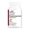 Bariatriskā priekšrocība Būtiski multivitamīni bez dzelzs - 200 DV no galvenajiem uzturvielām - Trace Mineral Support* - Multivitamīni bariatriskajiem pacientiem - Oranžas - 60 tabletes