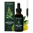 Labāks zīmols Mullein pilieni Lung Detox - Mullein Leaf Tincture ar hlorofilu - palīdz atbalstīt Respiratoro veselību, bez alkohola, 1 mēneša piegādes - 60ml