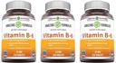 Apbrīnojamas formulas B6 vitamīns Pyridoxine 25mg 250 tabletes Papildinājums -- Non-GMO ---Luten bezmaksas - Ražots ASV (3 Iepakojums)