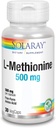 SOLARAY L-metionīns - brīvā formā aminoskābe - 500 MG (30 kapsulas)
