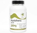 Pantotēnskābe 250mg ~ 200 Kapsulas - Nav piedevu