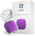 Livia Menstrual Pain Relief Device, Purple – Off-Switch for Period Pain – Portable & Discreet – Recharable, līdz 12 stundām Battery – Complete Kit with Stick-On Pads – The Go-to Travel Partner