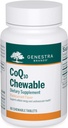 Genestra Brands CoQ10 Chewable,    - Coenzyme Q10 Papildinājums, - 60 košļājamās tabletes, - Dabiskas upeņu smaržas
