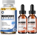Magnija glicinate pilieni un magnija glicinate 400mg softgels vīriešiem un sievietēm, atbalsta enerģija, nakts, muskuļu un locītavu funkcija, ne-GMO, vegan