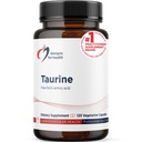 Taurīna kapsulas - 1000mg (1g) Taurīna aminoskābju tabletes - Kardiovaskulārais atbalsts - ne-GMO + Vegan papildinājums (120 kapsulas)