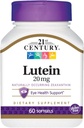 21. gadsimts Luteīns 20 mg Softgels - 60, iepakojumā pa 3