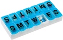 EZY DOSE Weekly (7-Day) Pill organizētājs un plānotājs, kas atrodas apakšā viegli pill noņemšanu, krāsa maijs Vary