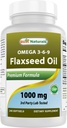 Labākā daba Linsēklu eļļa 1000 mg 240 Softgels - Omega-3-6-9 sirds veselībai