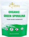 Green Spirulina pulveris - augu bāzes Superfood - zili-zaļi aļģes, nav zivju, dabas pārtikas krāsošana Gludināšanas un olbaltumvielu dzērieni - USDA Organic, Vegan, bez lipekļa