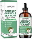 Sorsop Daudzvitamīnu šķidruma piliens šūnu atbalsts un reģenerācija, imūnā Boost, diētiskās šķiedras un miegs, organiskās sojas ekstrakta nesatur, ne-GMO, 100% Vegan, bez lipekļa-8 Fl Oz/240 ML