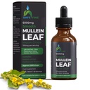 Organic Mullein Tinktūras pilieni elpošanas orgānu veselībai – dabas plaušu atbalsts, bez alkohola, vegana, ne-GMO, augu ekstrakts, 2 fl oz (60ml) dabas miega palīglīdzeklis un imūns atbalsts