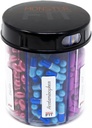 Papildinājums Pill Dispenser Pudele, 6 Iedalījums, Etiķetes, Viegli atvērt, Anti-Mixing, Ikmēneša Vitamīnu organizators, Monster Fit Jr Zāļu turētājs (Clear, Small)