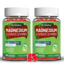 Magnijs Glicināt Gumijas 600mg, Magnija Gumijas sievietēm un vīriešiem, ar magnija L-treonāts 300mg, CoQ10 un melnais Pipars, Vegan (120 Skaitlis)