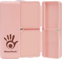 NatureTouch Pill organizators, 7 iecirkņi Pill Case, Portable Pill Box for Women and Men, Portable Folding Pill Dispenser with Dual Lid for Pill/Vitamin/Fish Oil/Applements - Pink Box