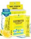 KEY NUTRIENTS Elektrolīti pūdera iepakojumi - Atsvaidzinoša citronāde 20 Pack Hidrēšanas iepakojumi - Travel Hydration Powder - Nav cukura, Nav kaloriju, bez lipekļa - Ražots ASV