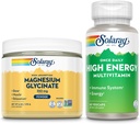SOLARAY Magnija Glicināta pulveris 350mg un augstas enerģijas Multivitamīnu Bundle - helāts magnijs un vienu reizi dienā - kaulu veselība, muskuļu, sirds un imūnās sistēmas atbalsts, 60 dienu garantija, 6oz/60ct