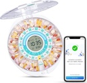 Zoksi Upgrade Bluetooth Smart Automātiskais Pill Dispenser, Elektroniska Medikamentu Dispensers vecākiem cilvēkiem, 28 Iedalījumi Medicīna Organizators ar skaņas / gaismas / lietotnes Signalizācija (Have Operation Video zemāk)
