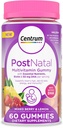 Centrum Postnatal Multivitamīnu Gumijas ar Biotin un DHA, Jauktas Ogas un Citron Flavors - 60 grāvis, 30 dienu piegādes