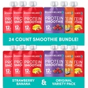 Dizainers Wellness Protein Smoothies Variety Pack un zemeņu Banana Bundle