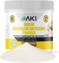 AKI Inulin Jerusalem Artišoka pulveris (6oz/170g) Labi fiber & Prebiotic, Ideāli piemērots kafijai, Gludumiem, Sulu un citiem ēdieniem - Vegan, bez lipekļa (1. iepakojums)