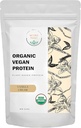 Organiskais vegānproteīna pulveris - augu izcelsmes proteīns, Vanilla Flavor - nepiena produkts, nesatur laktozi, nav pievienots cukurs, nesatur glutēnu, nav sojas, nav GMO, nav ketogēnu Vegan Blend - 1 lb, 16 Ounce