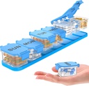 Extra Large Weekly Pill organizators - ūdensdroša 7 dienu Pill kaste, pārnēsājams vitamīnu un piedevu iepakojums, viegli atverams dizains, ideāli piemērots ceļošanai dienas zāļu pārvaldībā (zils)