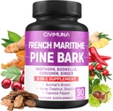 Francijas Maritime Pine Bark Kapsulas ar Francijas Maritime Pine Bark, Hawthorn, Bosweillia un More - 90 Kapsulas 3 mēnešiem Supply