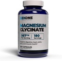GenOne magnija Glicināta kapsulas - Uzlabota Absorbcija kaulu un garīgo atbalstu - Maiga uz kuņģa 567mg uz apkalpo - 180 Skaits