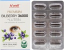 Hi Well Premium Melleņu 36000 + luteīns 12mg 60Vegtāras kapsulas
