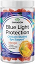 Swanson Mango Lutein un Zeaxanthin Blue Light Protection Gumies - 60 Gumies - Vegan Vision Papildinājums tīklenes un makulas veselības
