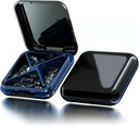 Maza Pill kaste ūdensnecaurlaidīgs Travel Pill Case Portable Daily Pill Container Pill Holder for Purse 4 Iedalījumi Pocket Compact Medicine Organizators vitamīnu, Zivju eļļas, Papildinājumi, Medikamenti
